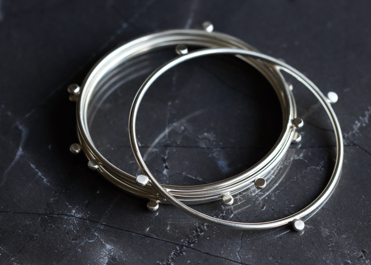 Compass Bangles - Set of 5