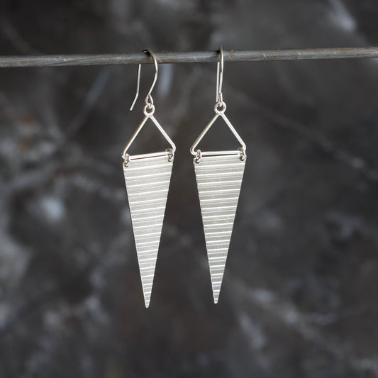 Bandera Earrings - Silver