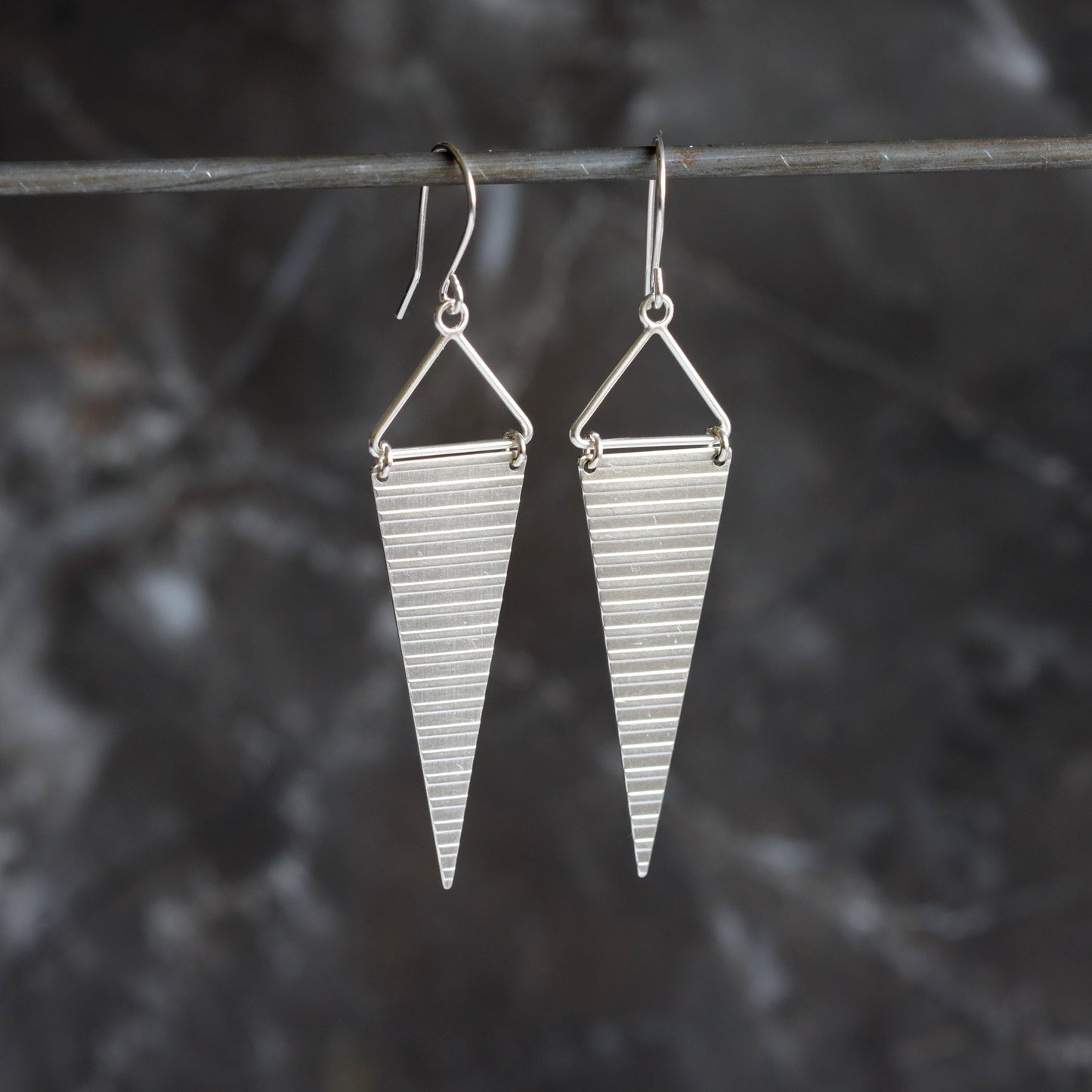 Bandera Earrings - Silver