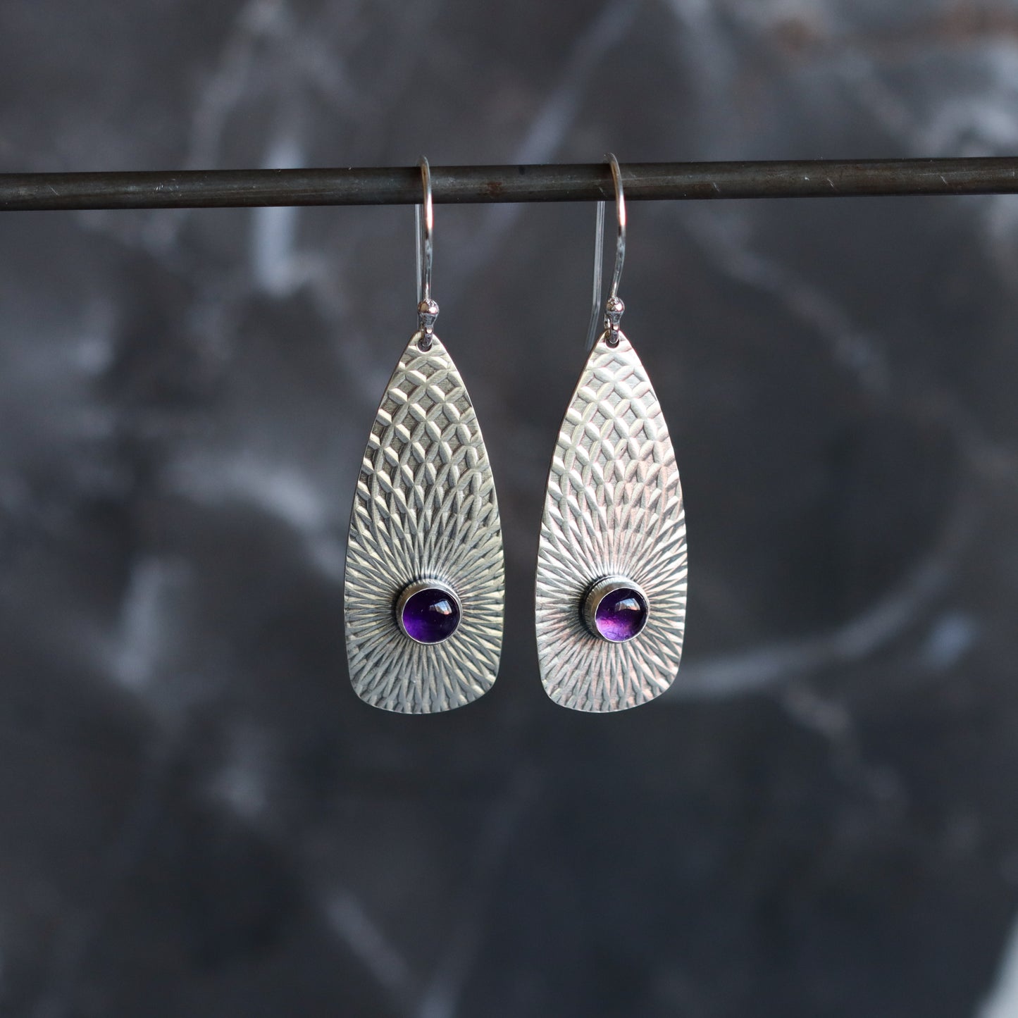 Llovera Earrings - Amethyst