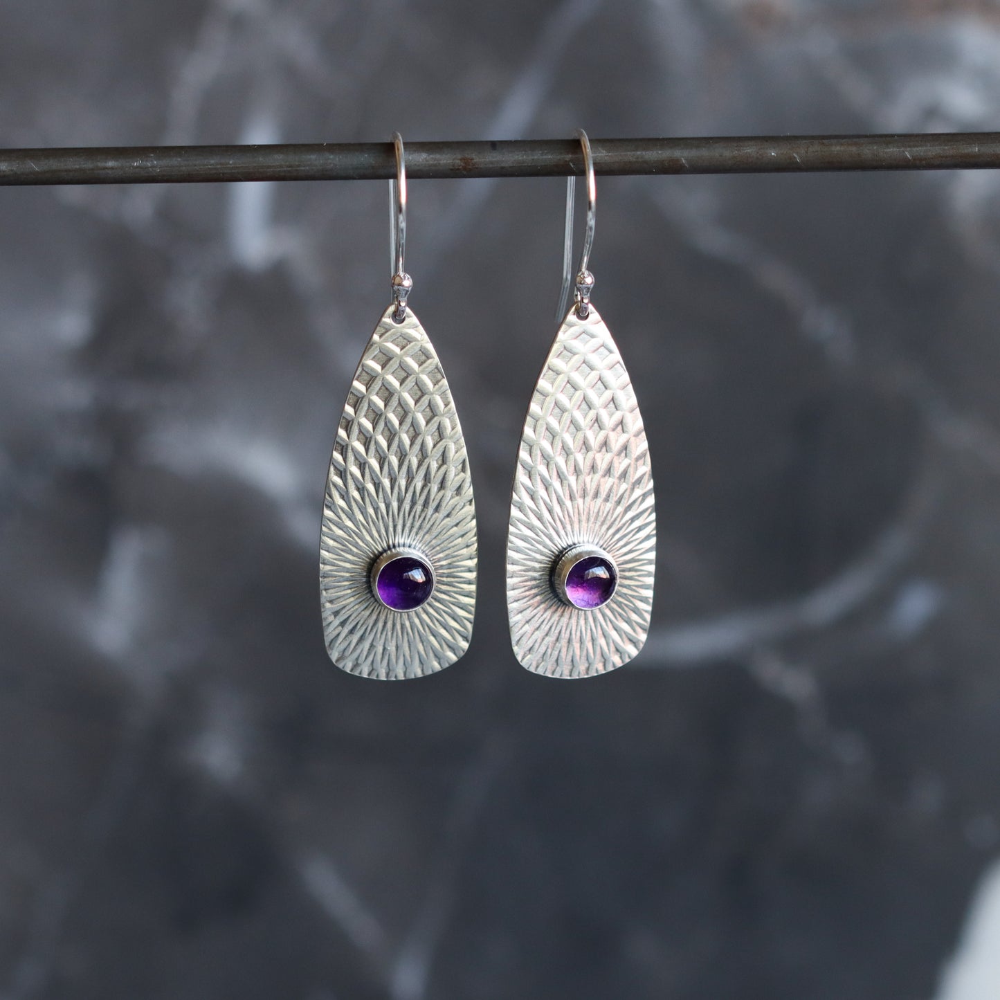 Llovera Earrings - Amethyst